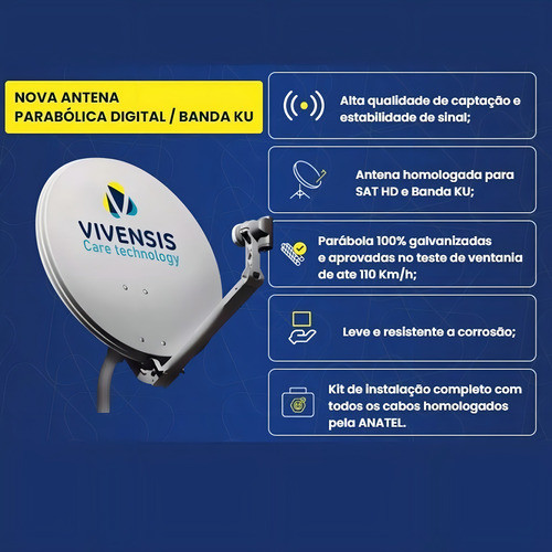 Receptor Vivensis VX10 Nova Parabolica TV - Imagem 6